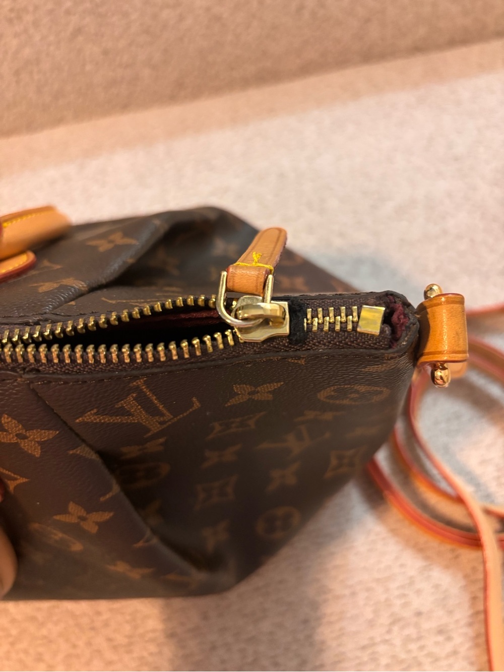 *Fashion* Handbag in Brown with Vachetta Leather - Picture 6 of 17